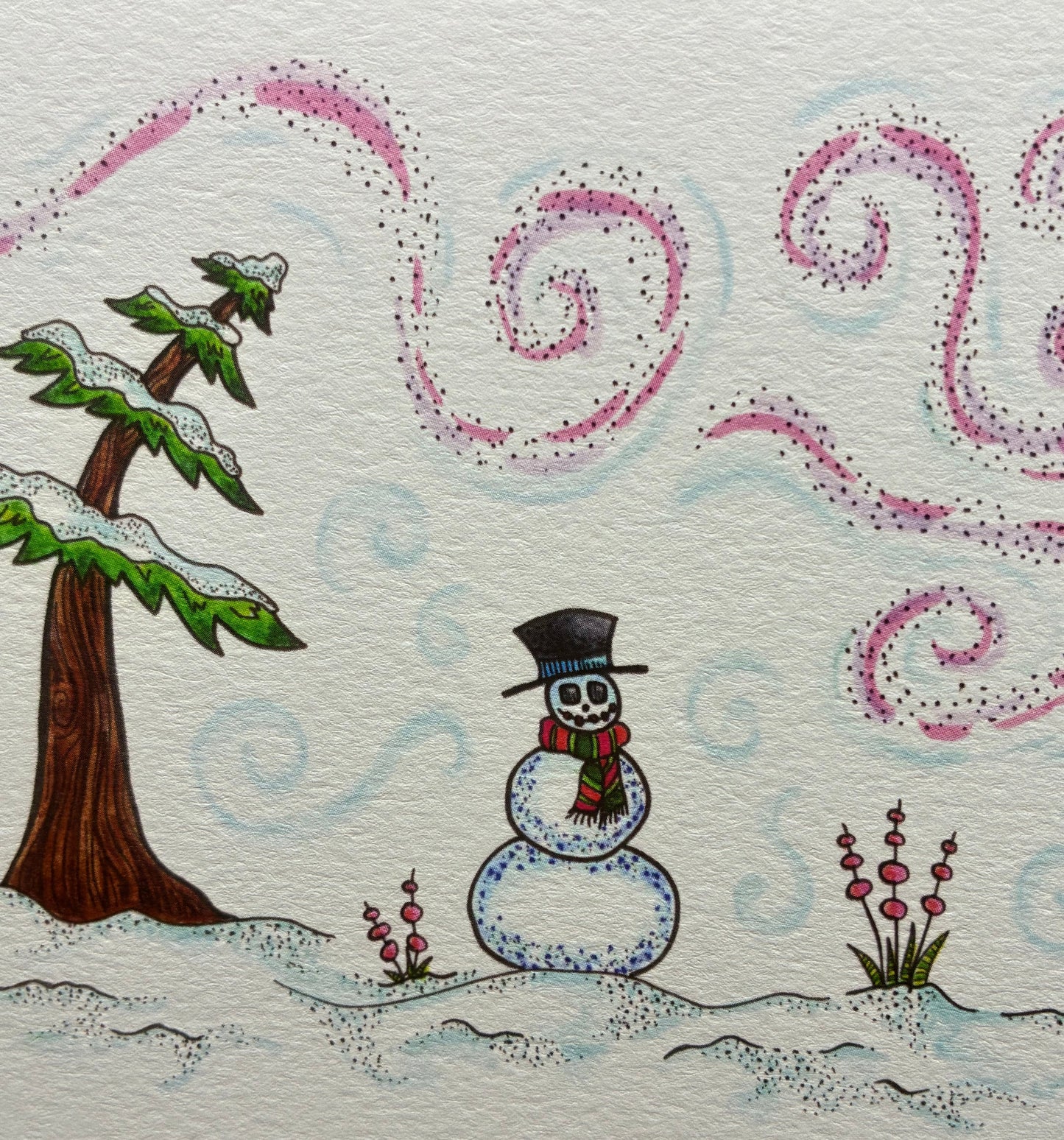 notecard - snowman