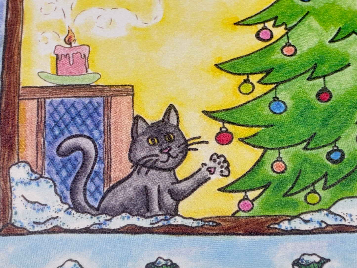 notecard - Kitty Christmas