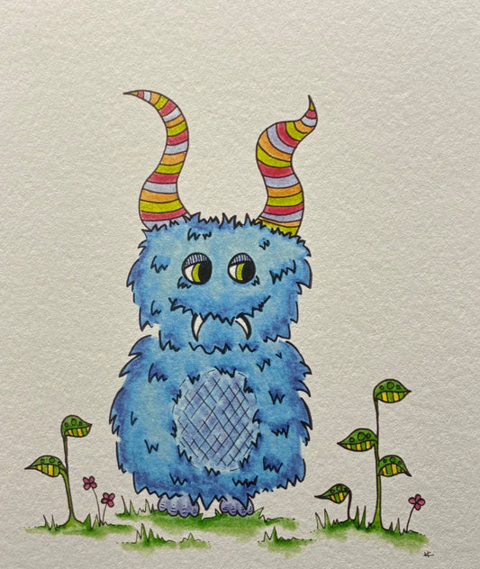 notecard - Handorff monster