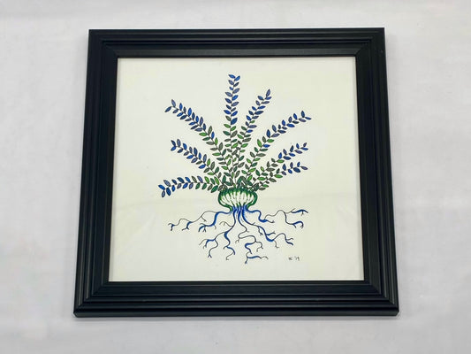 art print - Blue & Green Fern