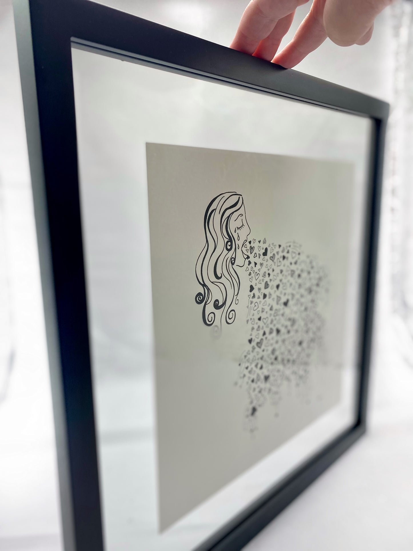 art print - Falling Hearts