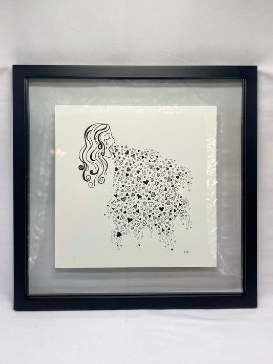 art print - Falling Hearts