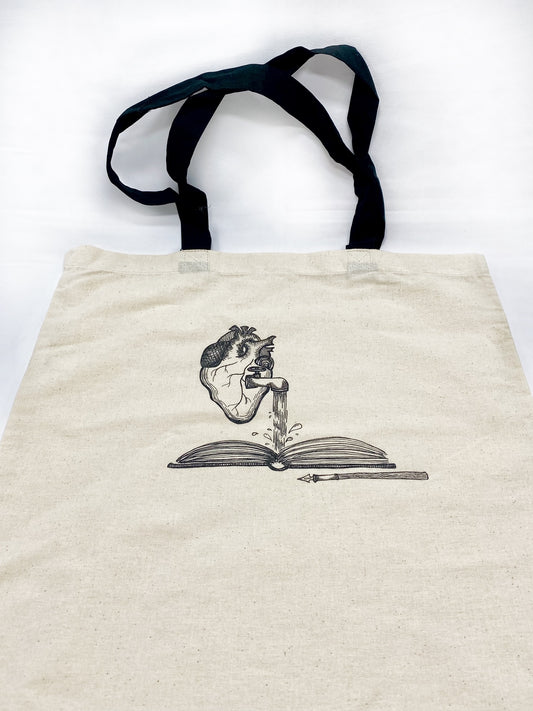 tote bag - Pour Your Heart Onto the Page