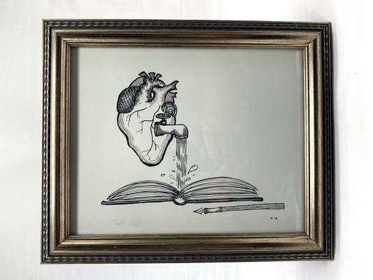 art print - Pour Your Heart Onto the Page